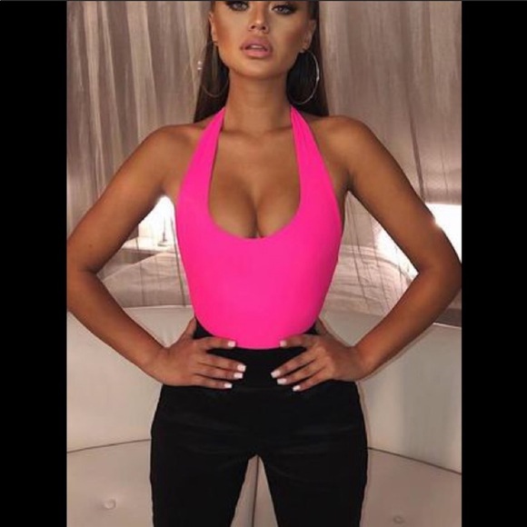 Zara Tops - Zara Hot Pink Bodysuit